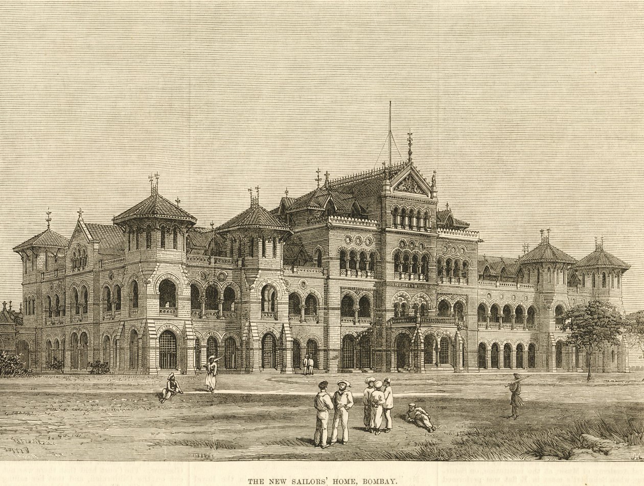 Casa dos Marinheiros do Royal Alfred, Bombaim, 1900 (gravura) de Unbekannter Künstler