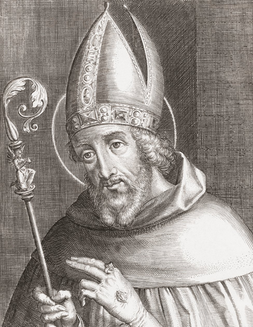 Santo Agostinho de Hipona (gravura) de Alec Hunter