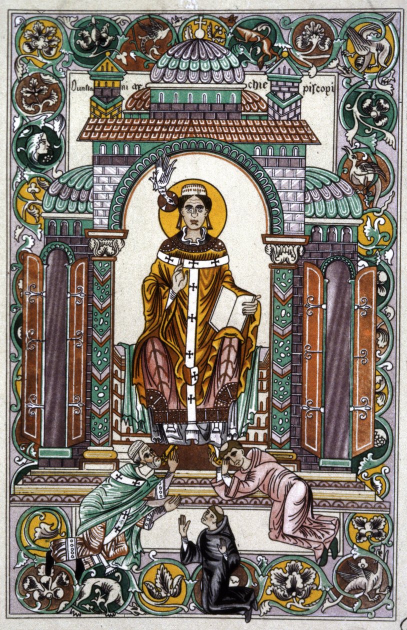 Saint Dunstan (ilustração) de Unbekannter Künstler