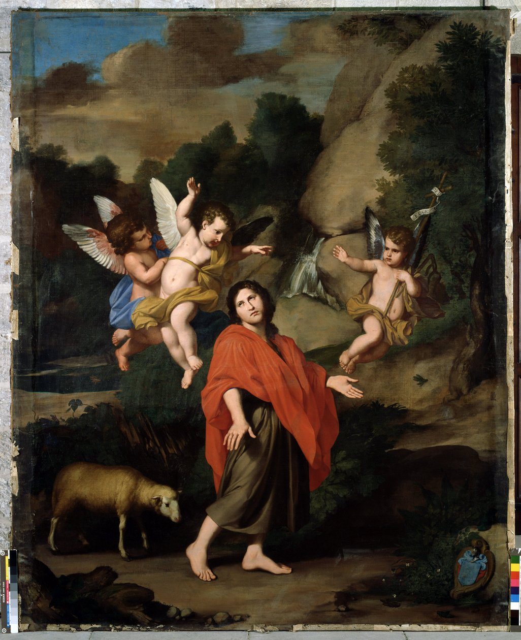 São João Batista que vai para o deserto Pintura de Reynaud Levieux (1613-1694) 1682 Sol. 318x246 cm Capela dos Petinetes Negros, Avinhão de Unbekannter Künstler