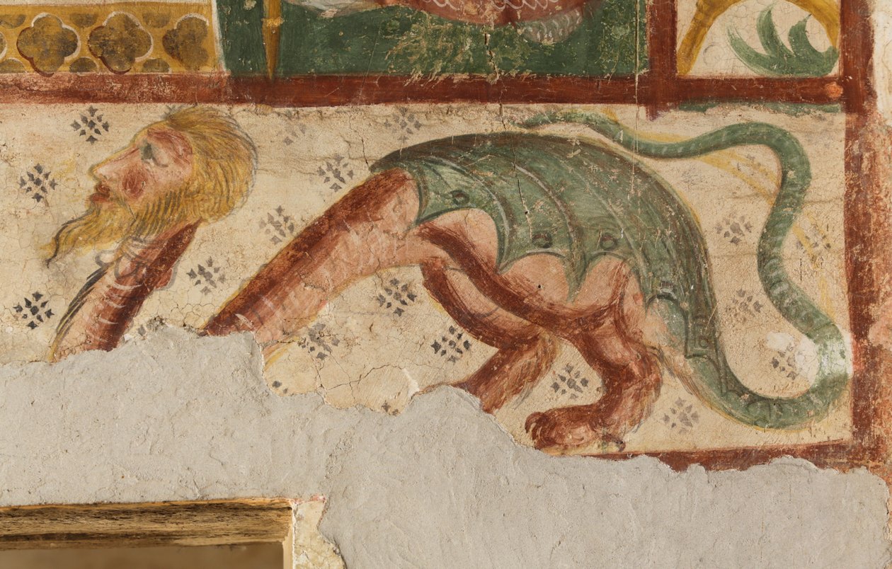 Santa Maria em Sylvis, abby, igreja, fresco, Sesto al Reghena, Friuli, Itália (foto) de Benjamin Baud