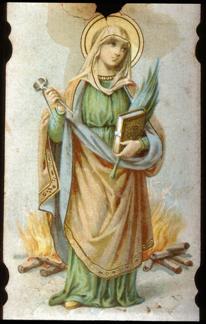 Sainte Appoline, cartão cromolitográfico de Unbekannter Künstler