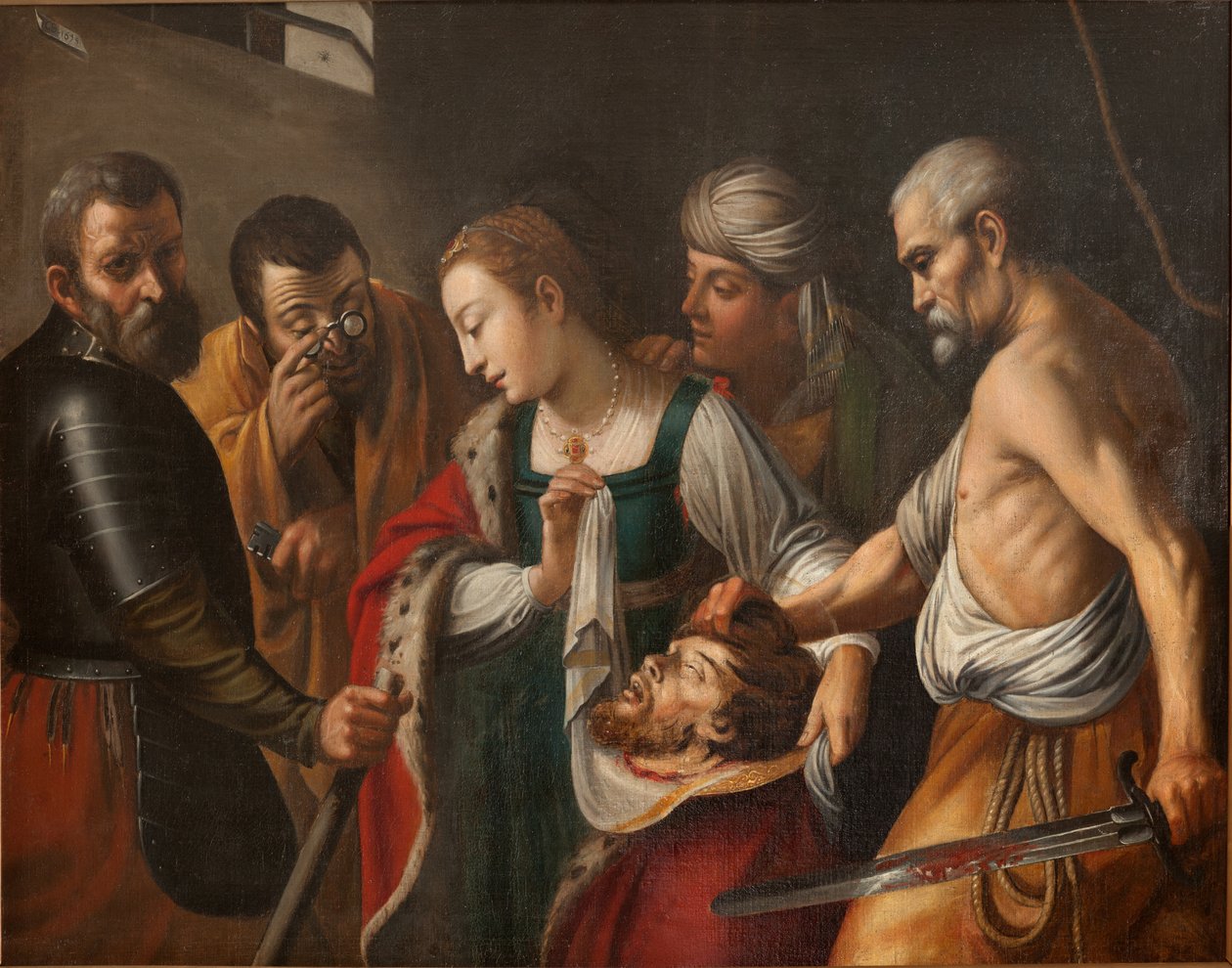 Salomão segurando a cabeça de São João Baptista. G. Seghers, início do século XVII (óleo sobre tela) de Unbekannter Künstler