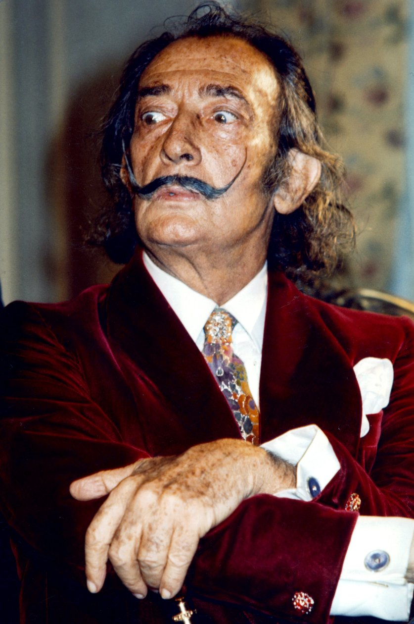 Salvador Dali (1904-1989) Artista Surrealista espanhol, aqui C. 1968 (foto) de Unbekannt