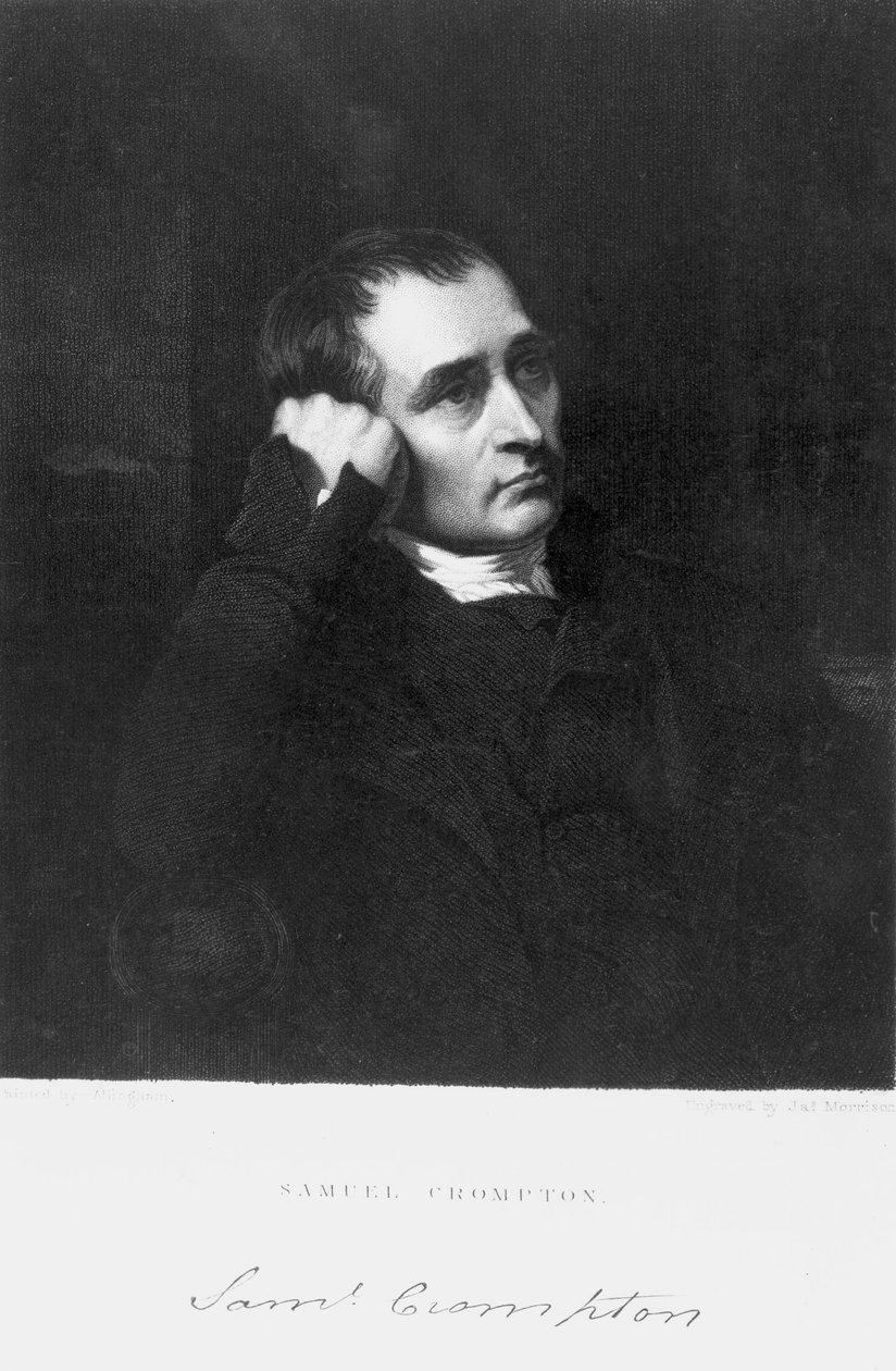 Samuel Crompton, inventor inglês da mula giratória, início do século XIX de Unbekannt