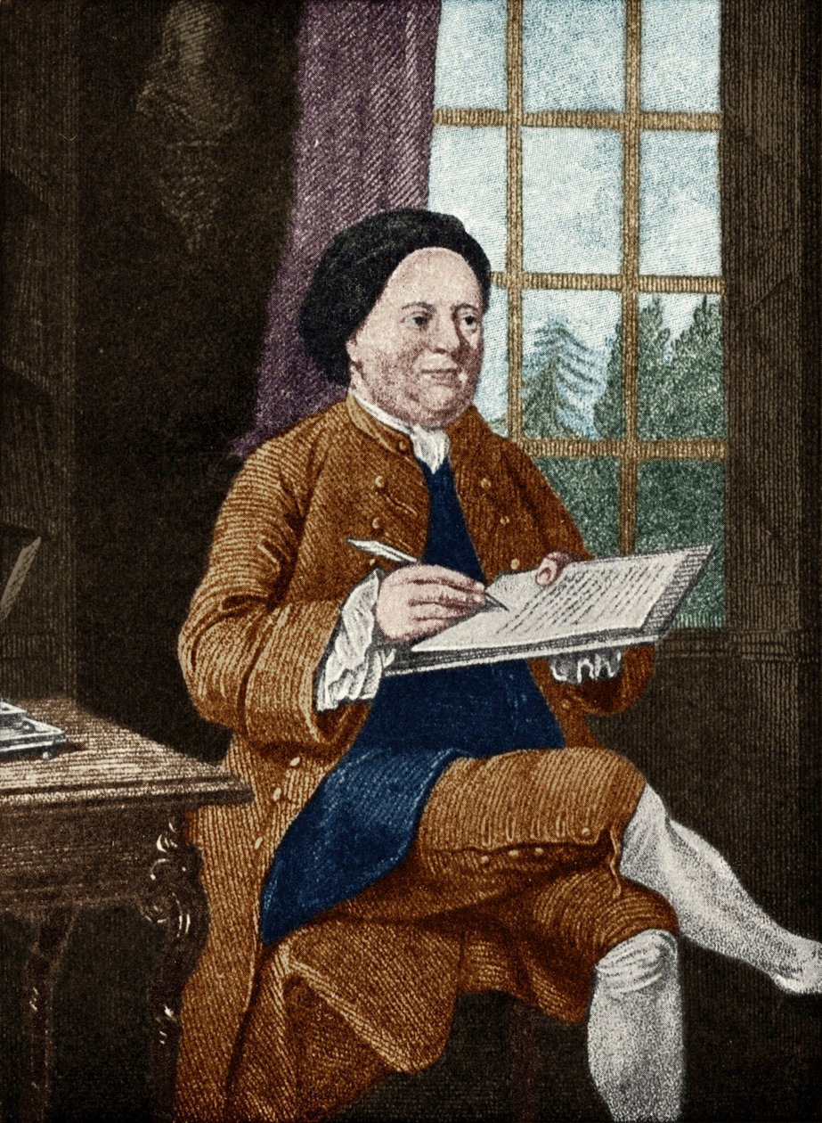Samuel Richardson, retrato. Autor inglês 19 de agosto de 1689 - 4 de julho de 1761. por Mason Chamberlin de Unbekannt