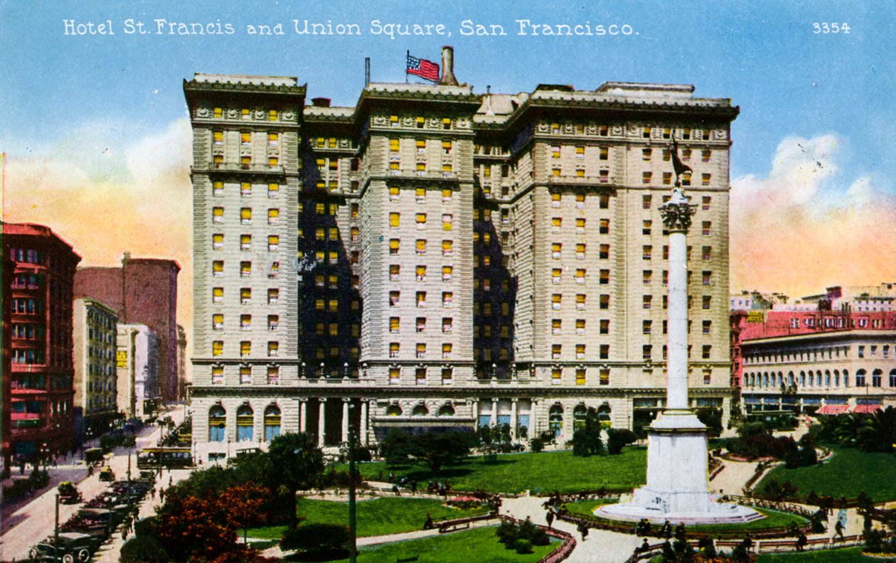 São Francisco: Hotel St. Francis e Union Square de Unbekannter Künstler