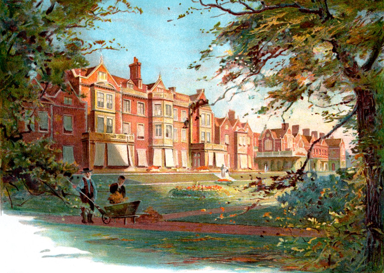 Sandringham House - ilustração de finais do século XIX de Unbekannter Künstler