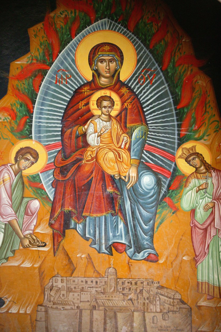 Ícone do mosteiro ortodoxo de Santa Catarina Sainte Catherine Egypt de Unbekannt