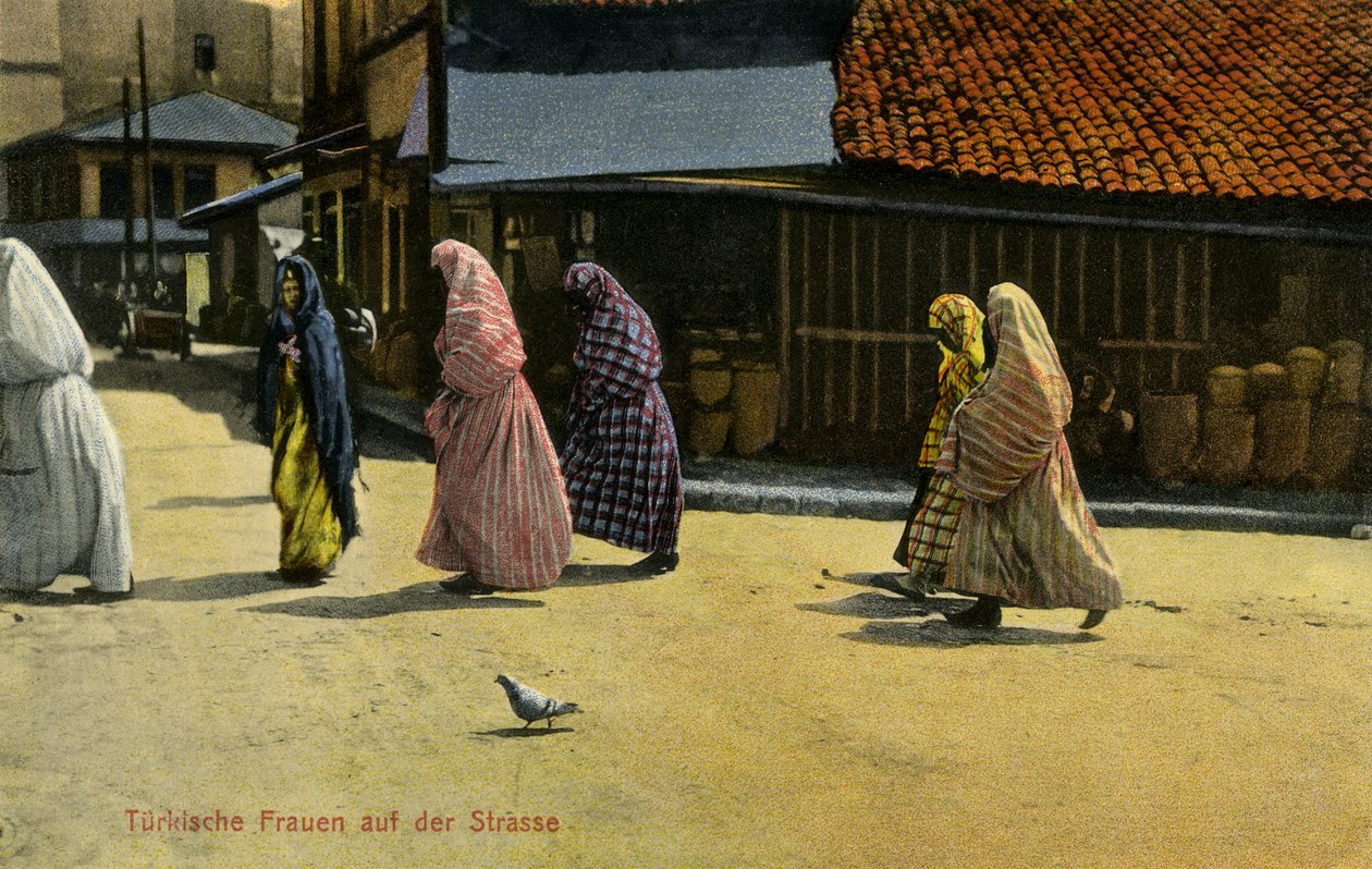 Sarajevo - mulheres turcas com véu de Unbekannter Künstler