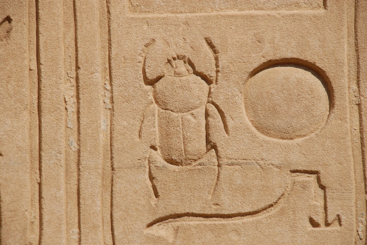 Escaravelho, Karnak, Luxor, Egito (foto) de Unbekannt
