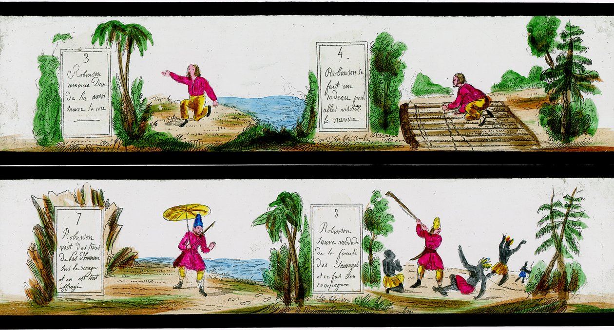 Cena das Aventuras de Robinson Crusoe de Unbekannter Künstler