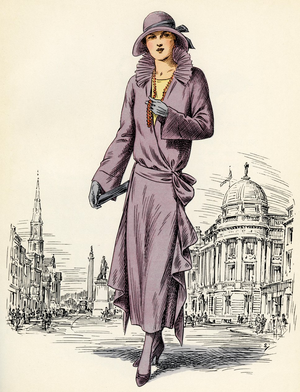 Moda feminina escocesa: 1922 de Unbekannter Künstler