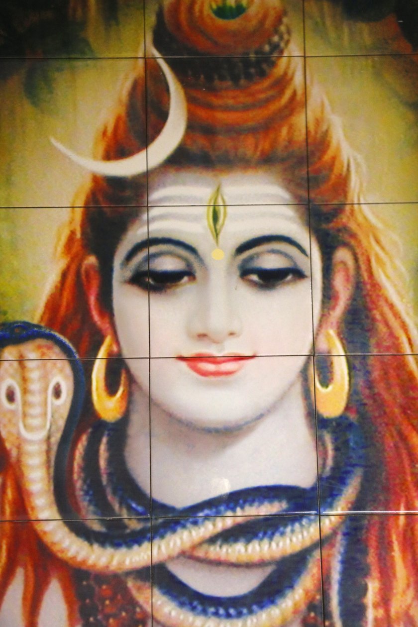 Templo Shree Hindu, Leicester. Mosaico de Shiva. Reino Unido. de Unbekannt
