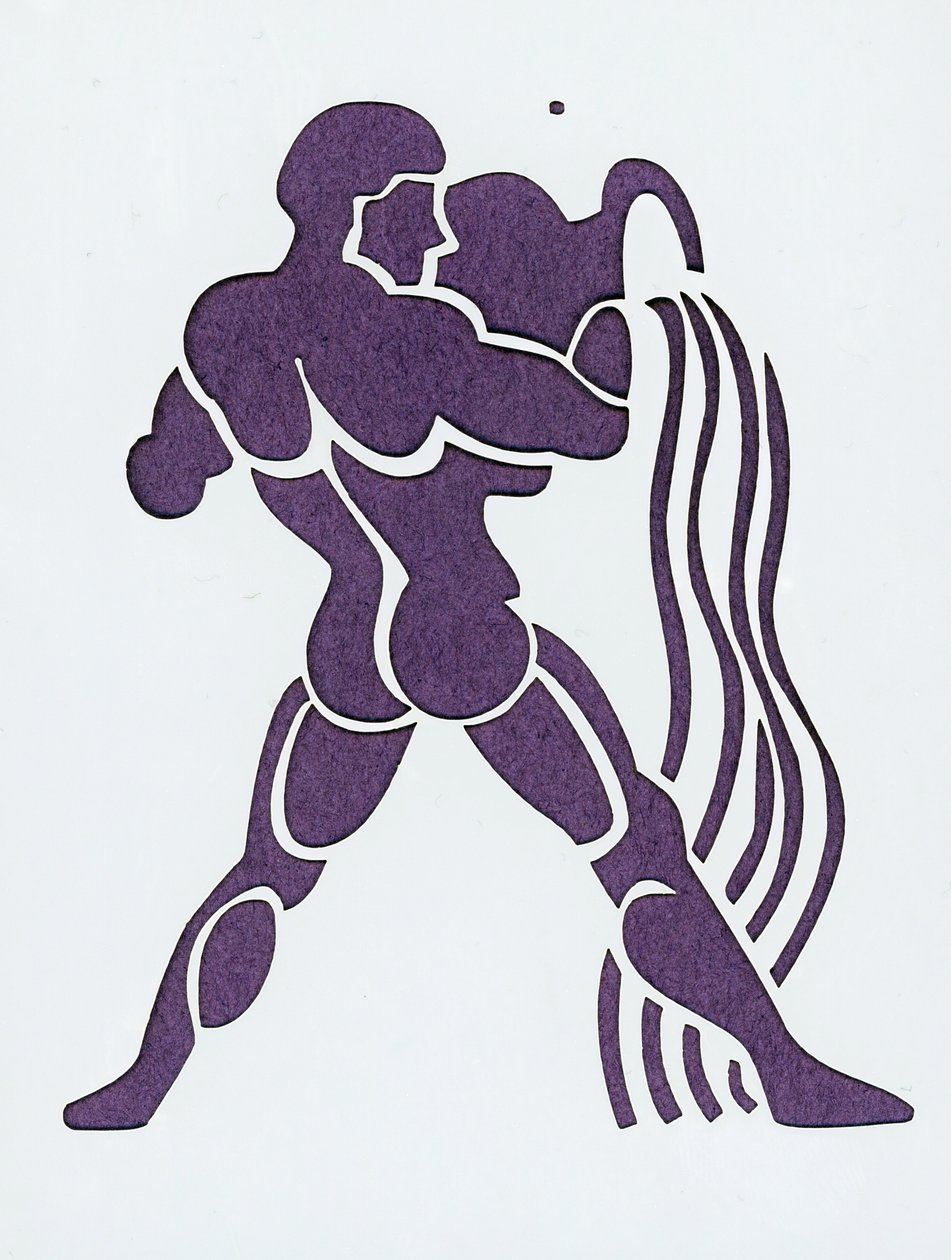 Signo do Zodíaco: Aquarius (signo astrológico: aquarius) Colecção privada de Unbekannter Künstler
