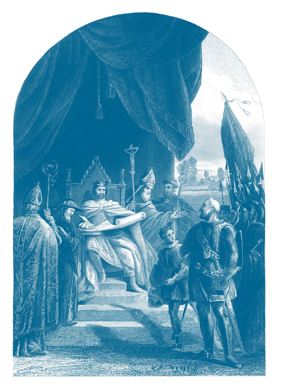 Assinatura da Carta Magna de Unbekannter Künstler