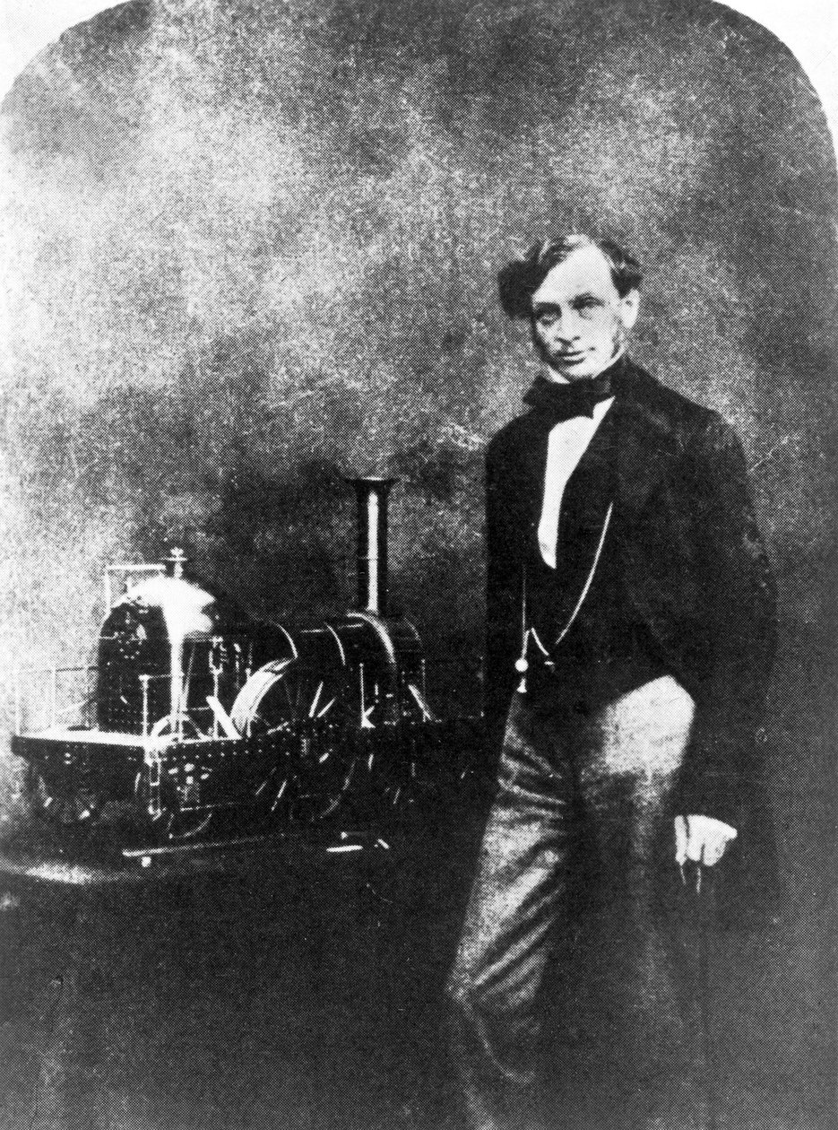 Sir Daniel Gooch, pioneiro e inventor dos caminhos-de-ferro ingleses. de Unbekannt