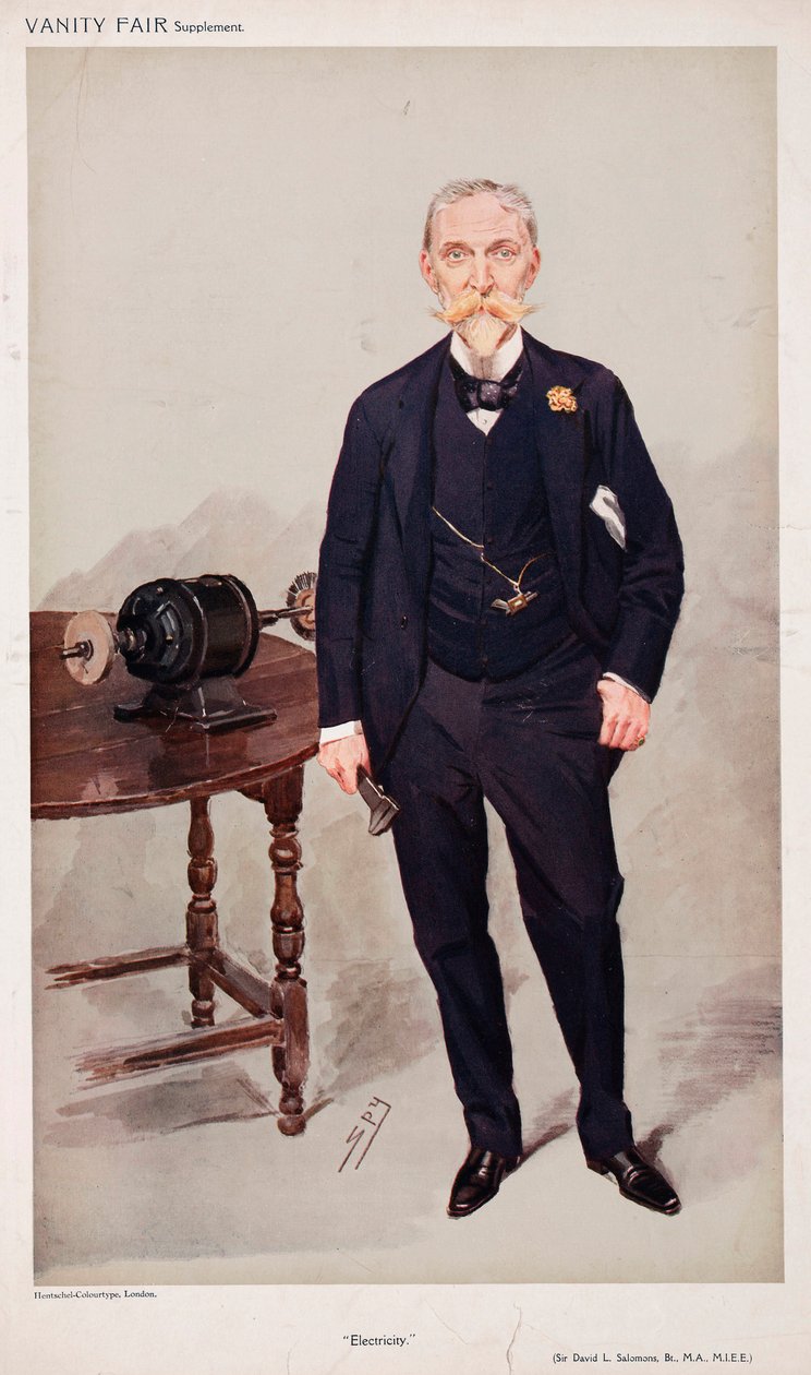 Sir David Salomons, pioneiro do automobilismo inglês de Unbekannt