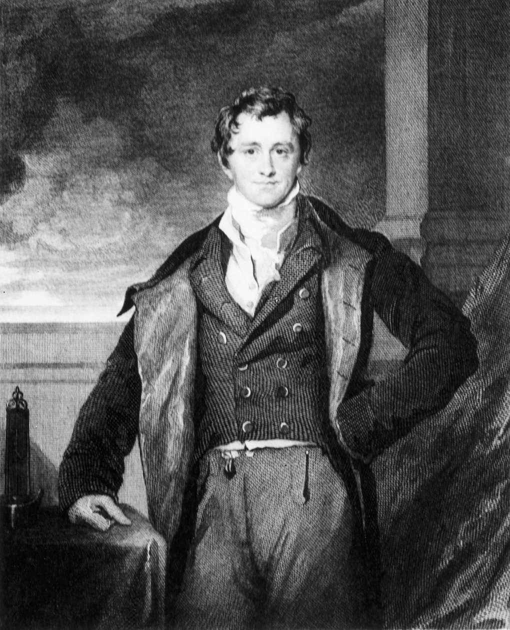 Sir Humphry Davy, químico inglês, c 1820 de Unbekannt