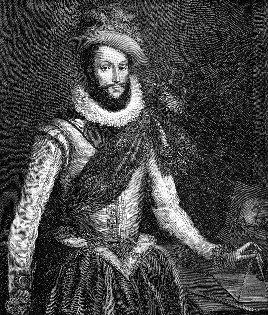 Sir Walter Raleigh de Unbekannter Künstler