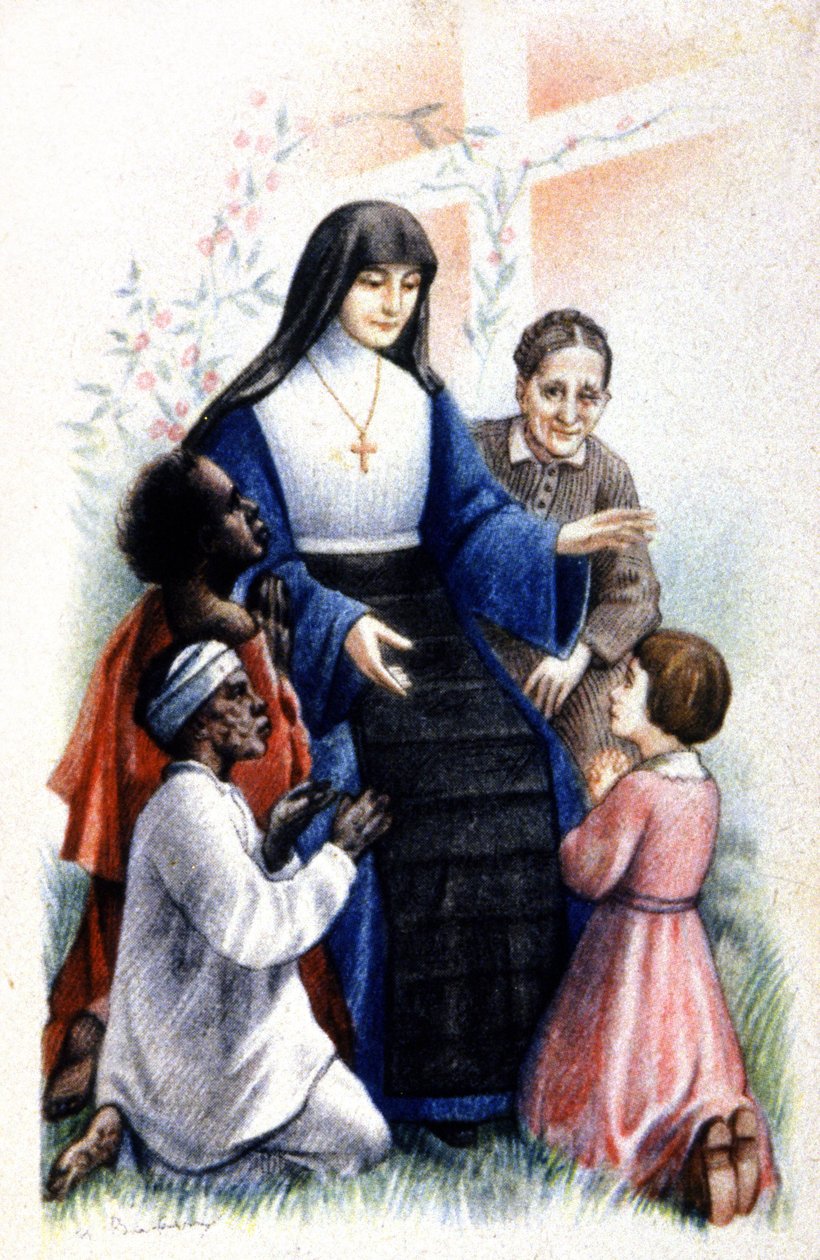 Irmã Anne Marie Javouhey, c.1930 (ilustração) de Unbekannter Künstler