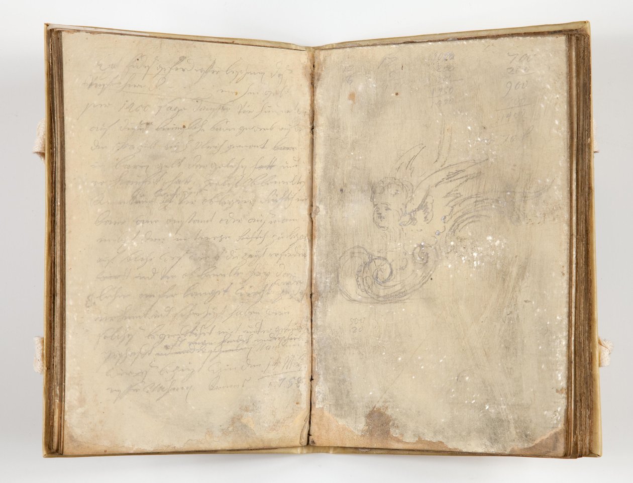 Caderno de desenho com 22 folhas de Unbekannter Künstler