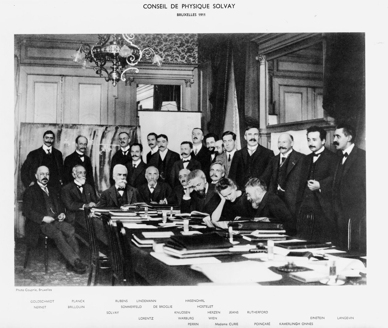 Conferência Solvay, Bruxelas de Unbekannt