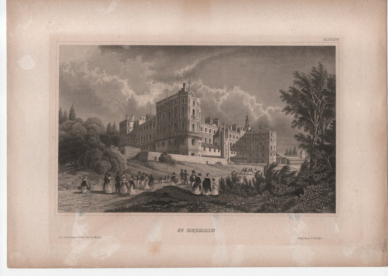 Castelo de St. Germain perto de Paris de Unbekannter Künstler
