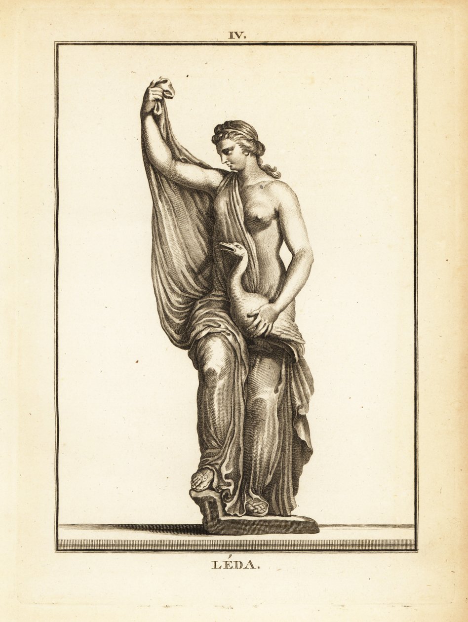 Estátua de Leda, princesa etoliana depois rainha de Esparta, seduzida por Zeus sob a forma de cisne. de Unbekannt