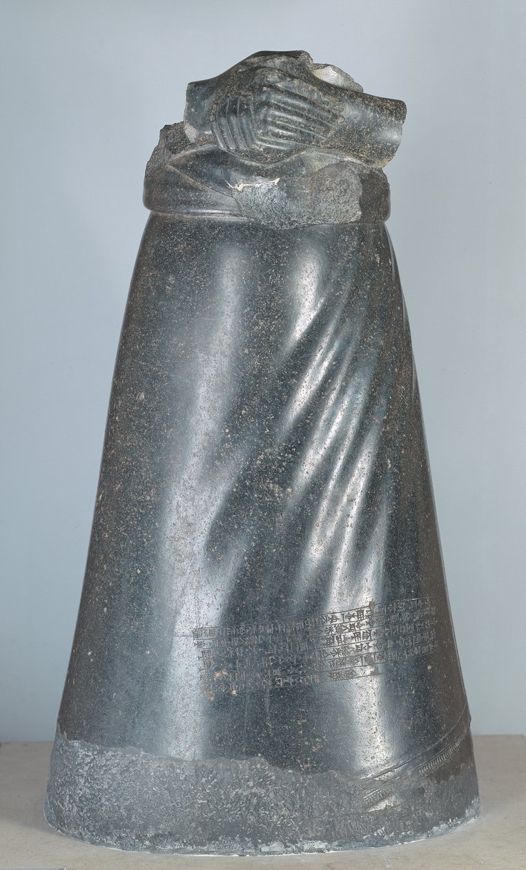 Estátua de Manishtusu, Rei de Akkad, Período Akkadiano, c.2250 a.C. (diorito) de Unbekannt