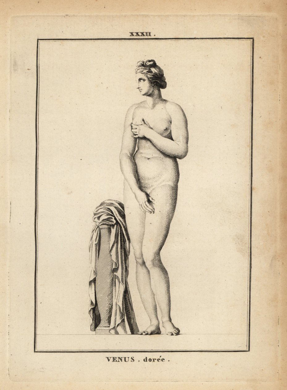 Estátua de Venus Doree (ouro), deusa romana do amor, beleza, sexo e fertilidade de Unbekannt