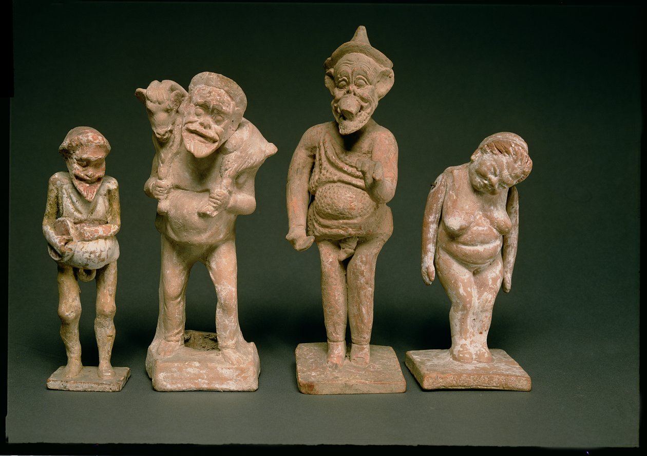 Estatuetas de Atores e Atrizes, Hellenistic, c.325-50 BC (terracota) de Unbekannt