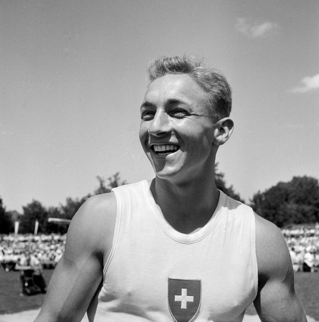 Ginástica Artística Suíça Hans Eugster (foto a p/b) de Unbekannt