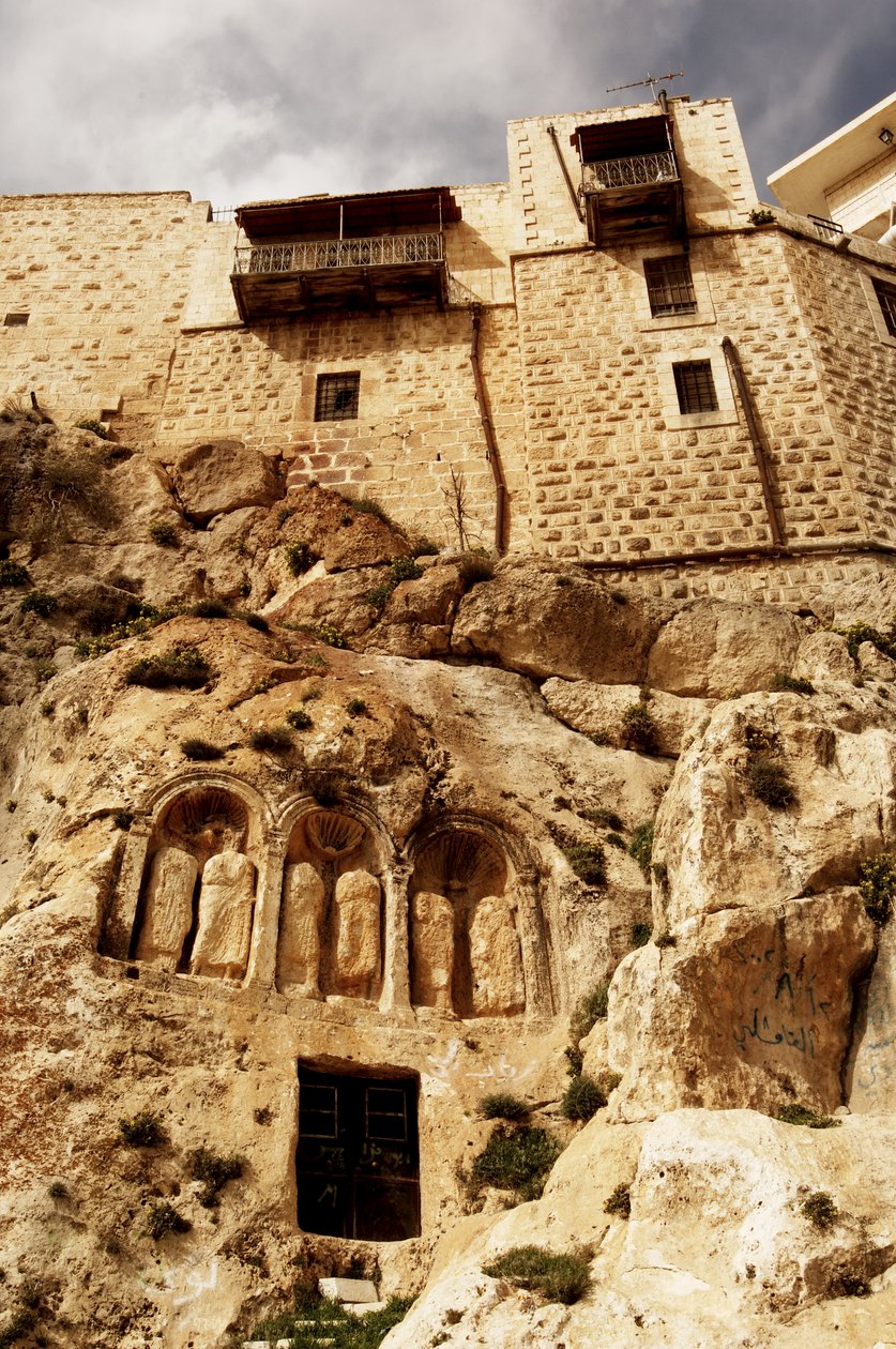 Síria - Saydnaya. Convento de Nossa Senhora de Saydnaya, 547 d.C. de Benjamin Baud