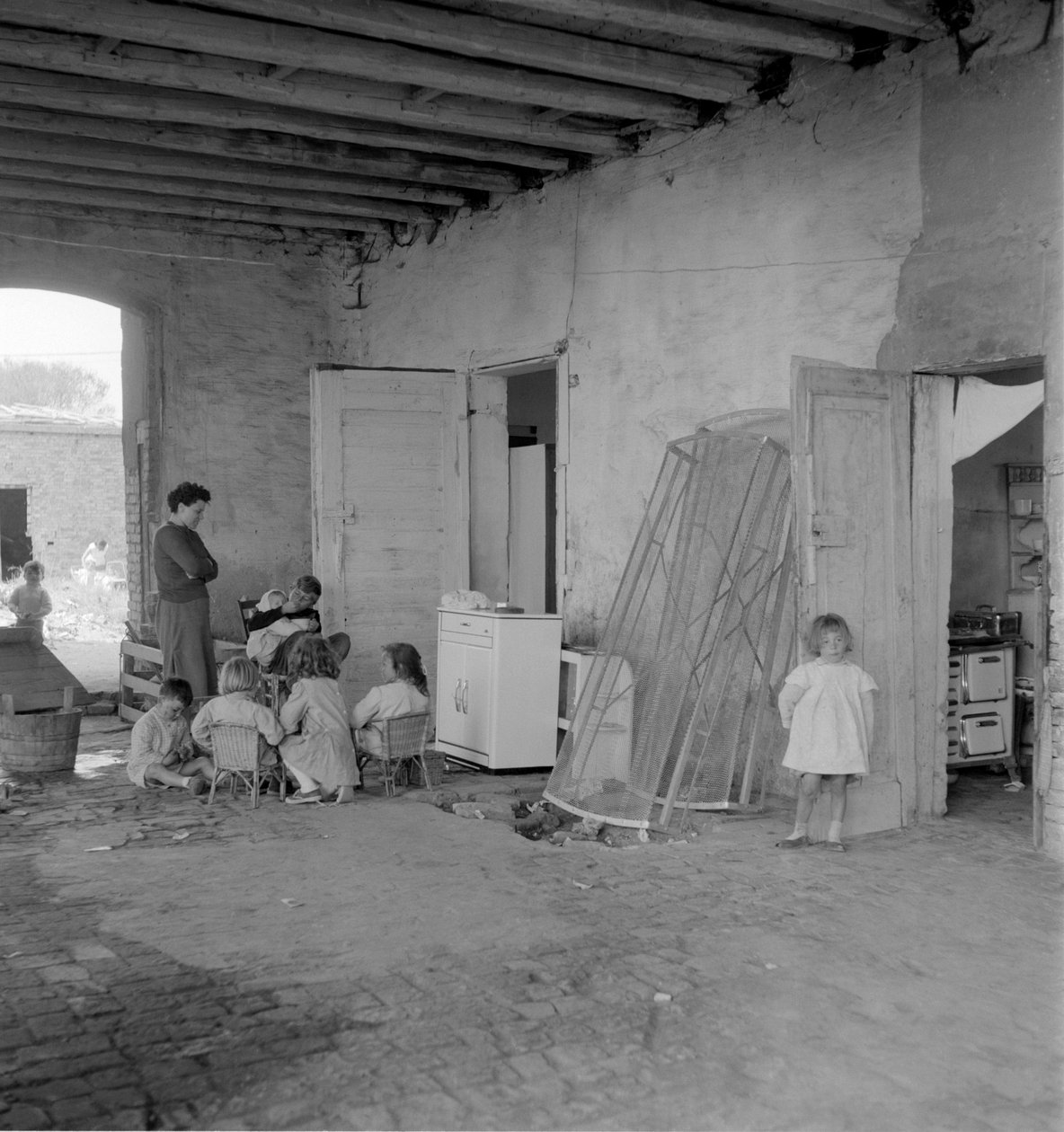 O SACCA San BIAGIO EM GIUDECCA (VENICE): ilha da lagoa onde se acumulam os aterros sanitários de Veneza, habitantes. 1965 de Unbekannt