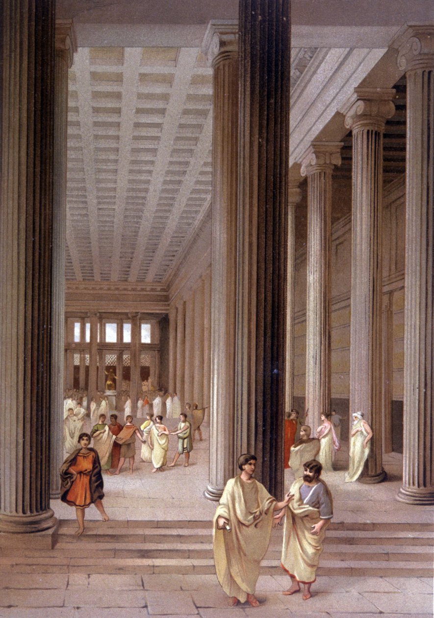 Templo em Pompeia de Unbekannter Künstler