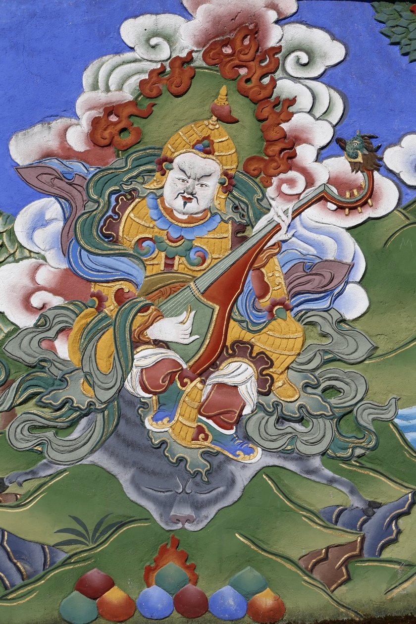 Templo da congregação dos Mil Budas Dashang Kagyu Ling Guardião do templo, La Boulaye, França de Unbekannt