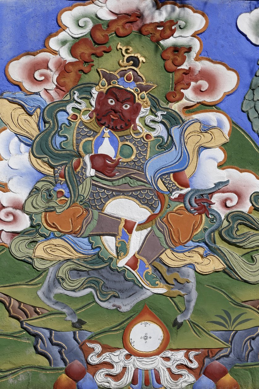 Templo da congregação dos Mil Budas Dashang Kagyu Ling Guardião do templo, La Boulaye, França de Unbekannt