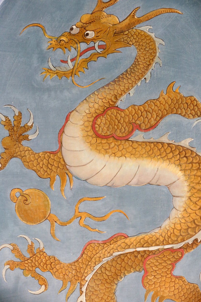 A Ariana. Museu suíço de cerâmica e vidro. Dragão chinês, Genebra, Suíça. de Unbekannt