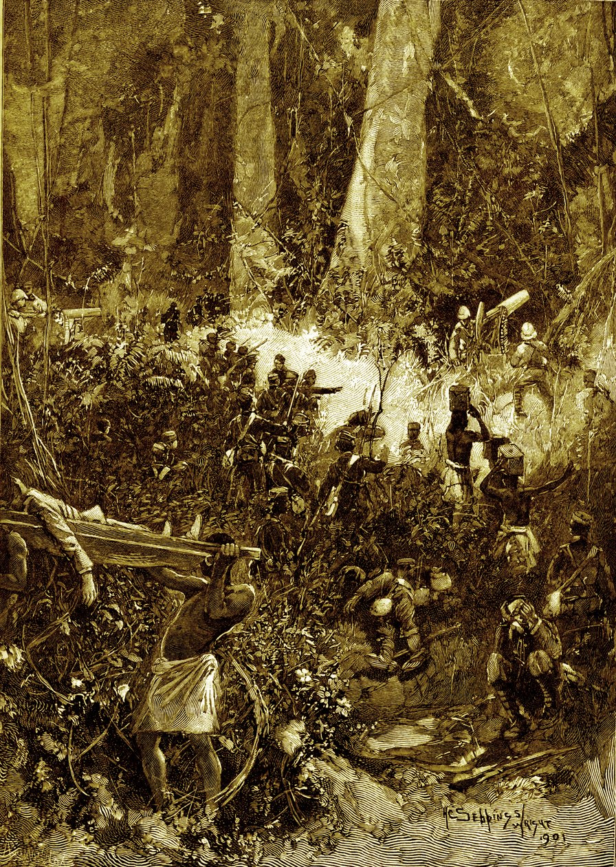 A Guerra de Ashanti de 1900: Uma luta na floresta de Unbekannter Künstler