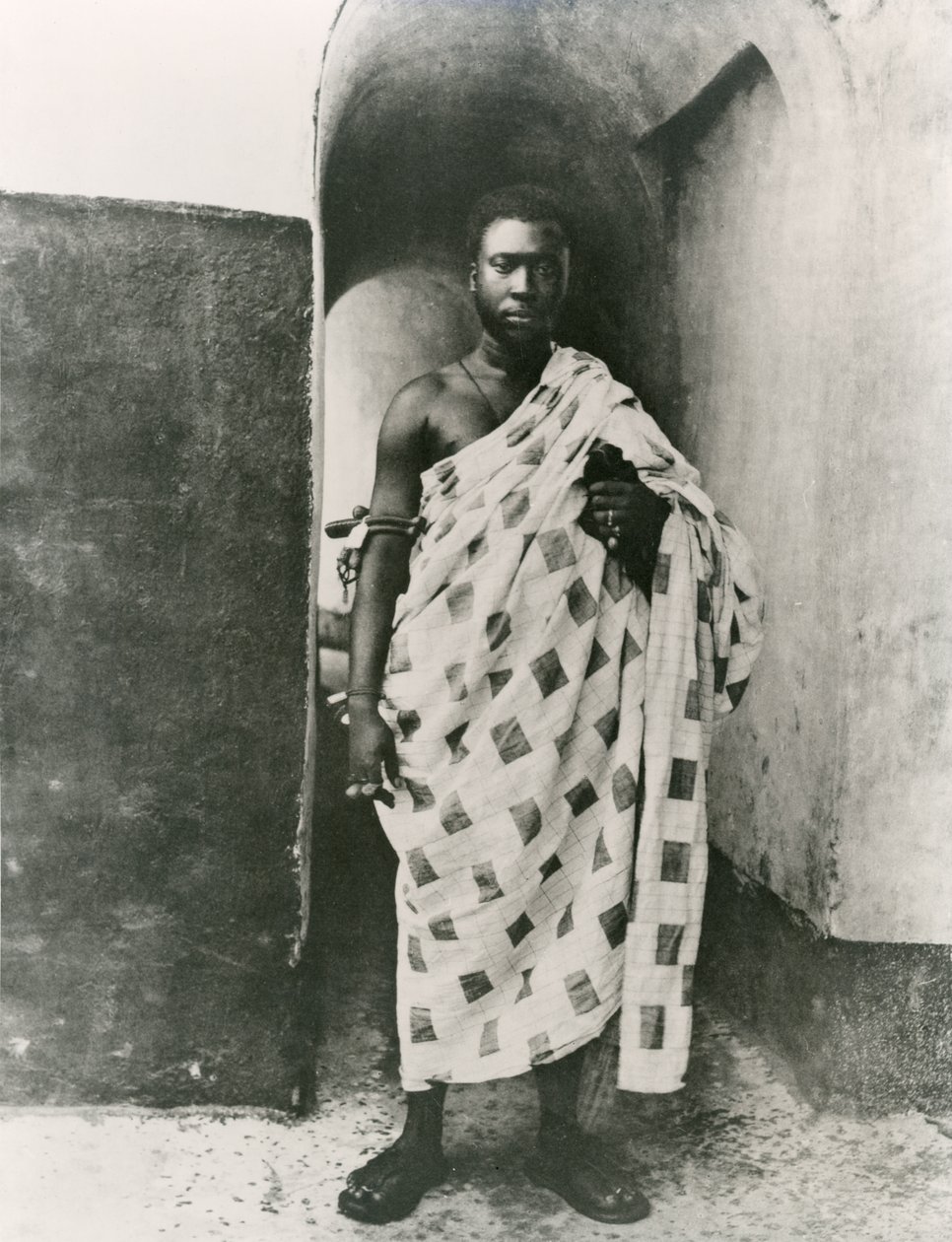 O rei Ashanti; Prempeh, início do século XX (foto a p/b) de Unbekannt