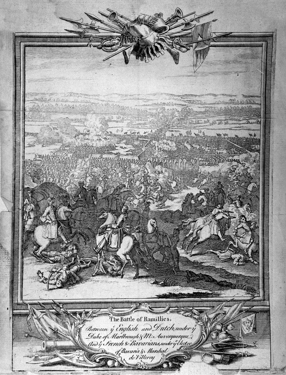 The Battle of Ramillies, c.1780 (gravura) de Unbekannt