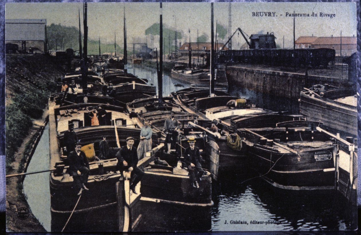 O canal de Beuvry. c.1910 (cartão postal) de Unbekannter Künstler