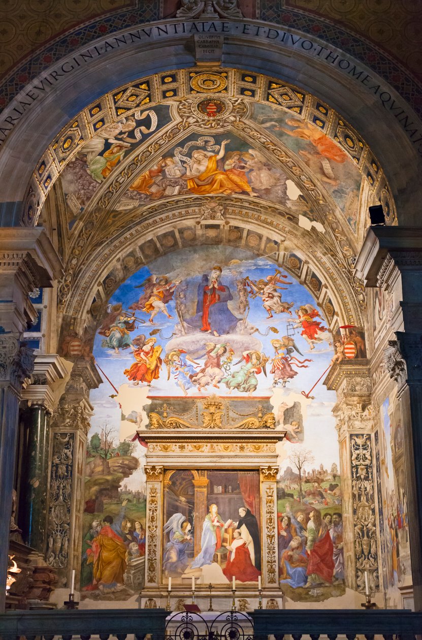 A Capela Carafa, Santa Maria sopra Minerva, Roma, Itália (foto) de Unbekannter Künstler