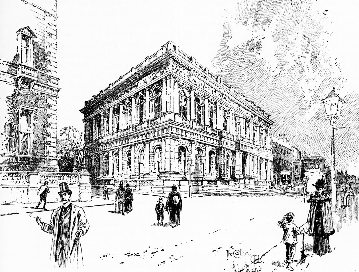 The Carlton Club, Pall Mall, Londres de Unbekannter Künstler