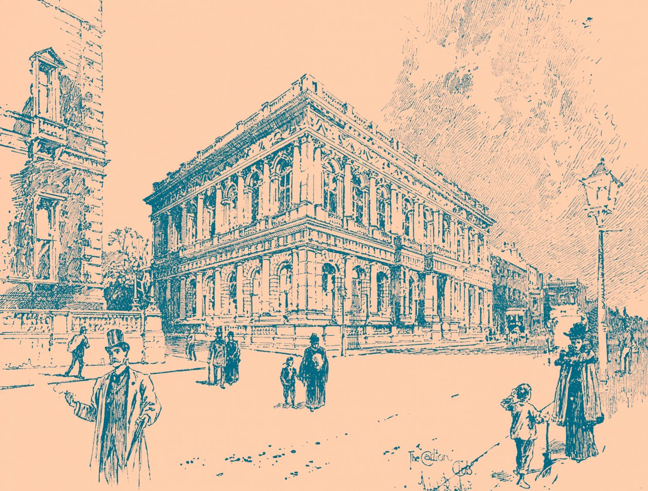 The Carlton Club, Pall Mall, Londres de Unbekannter Künstler