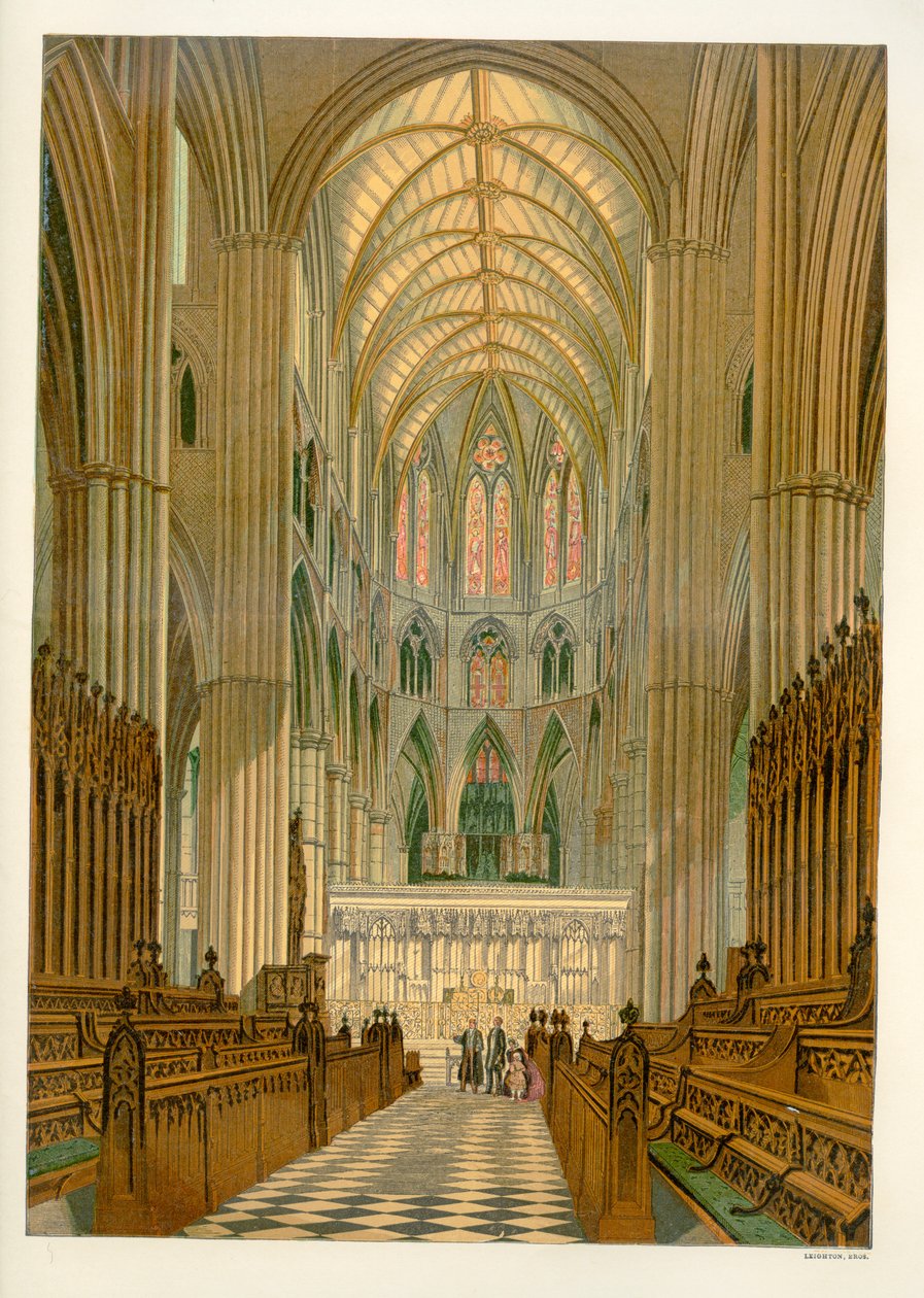O Coro (Quire) - Abadia de Westminster de Unbekannter Künstler