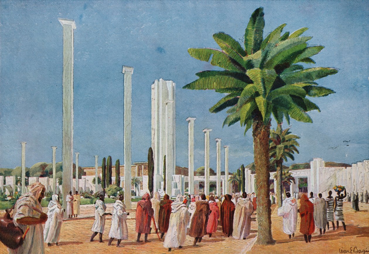 A Porta de Honra da Exposição Internacional Ultramarina de Paris de Unbekannter Künstler