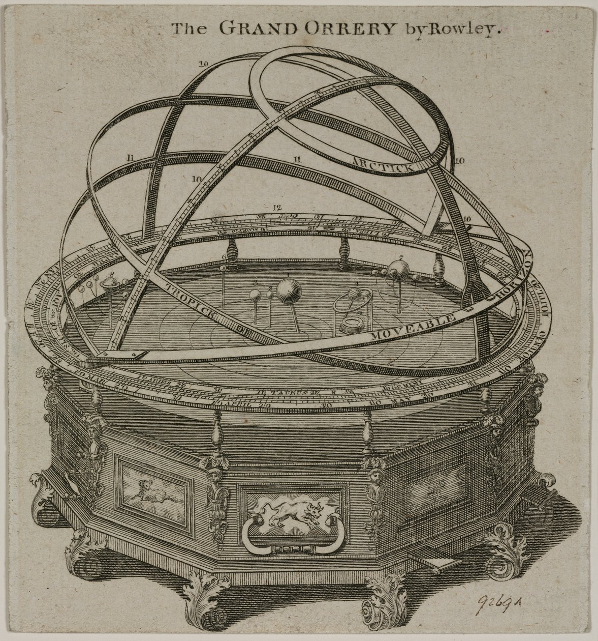 "The Grand Orrery by Rowley", Londres de Unbekannt