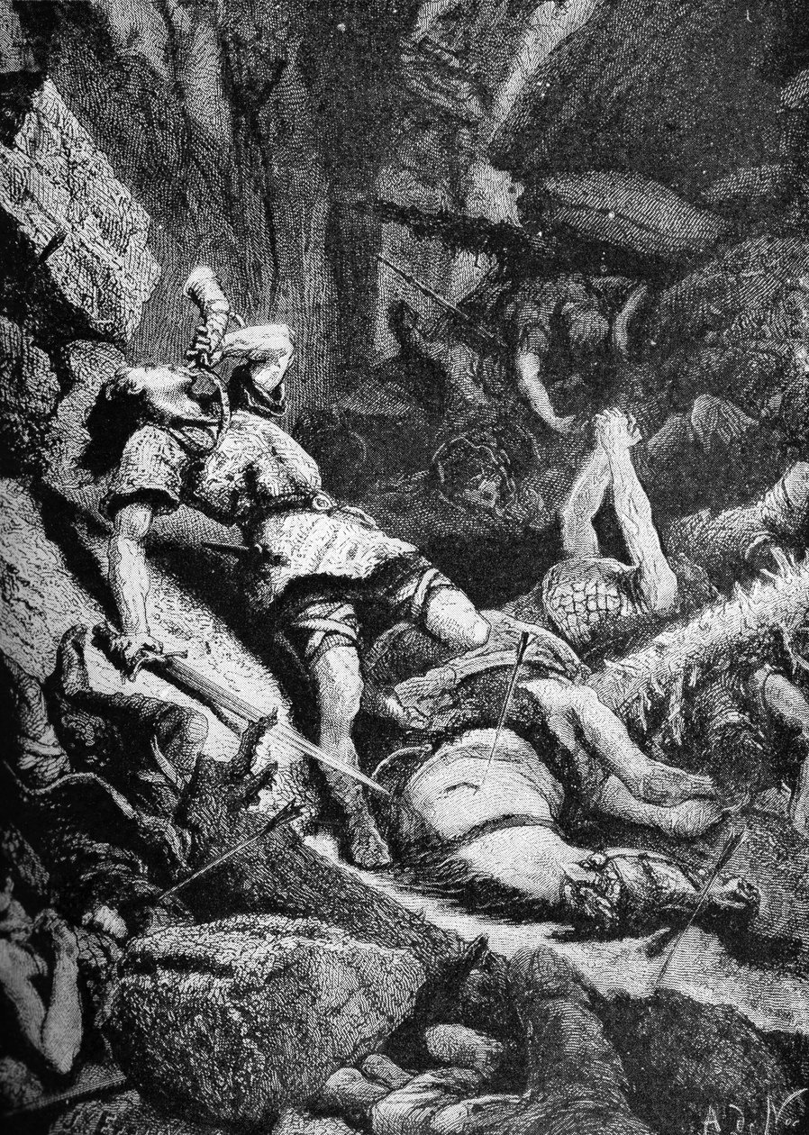 A Grande Batalha de Roncevalles de Unbekannter Künstler